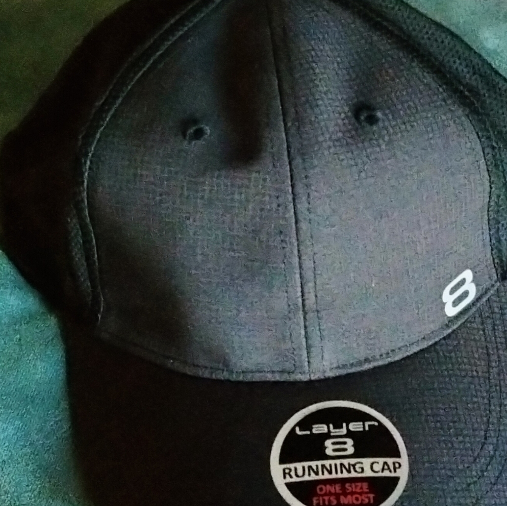 NWTS Layer 8 Men's Running Cap Hat Moisture Wicking Mesh back One Size